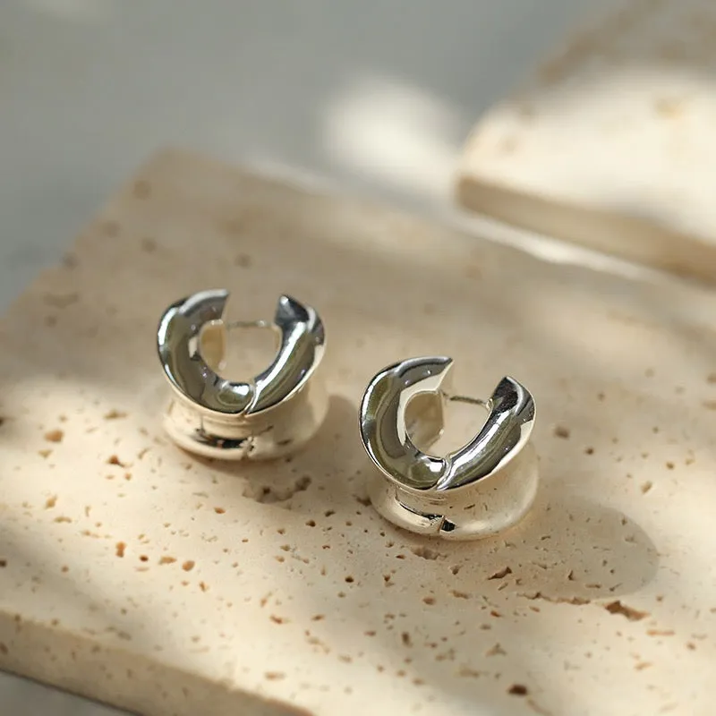 Metallic Hoop Earrings