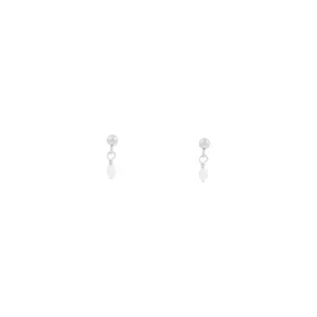 Noa Freshwater Pearl Earrings - Silver