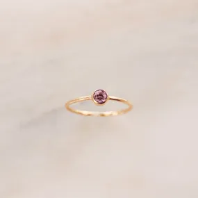 October Birthstone Ring ∙ Pink Tourmaline