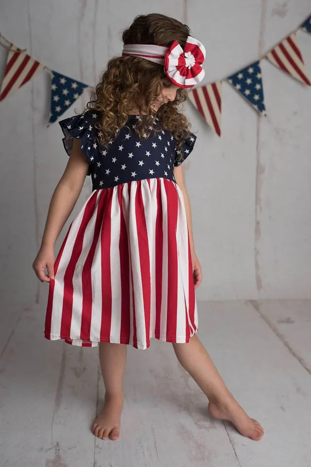 PATRIOTIC STARS AND STRIPES DRESS