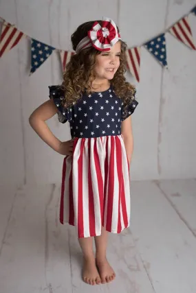 PATRIOTIC STARS AND STRIPES DRESS