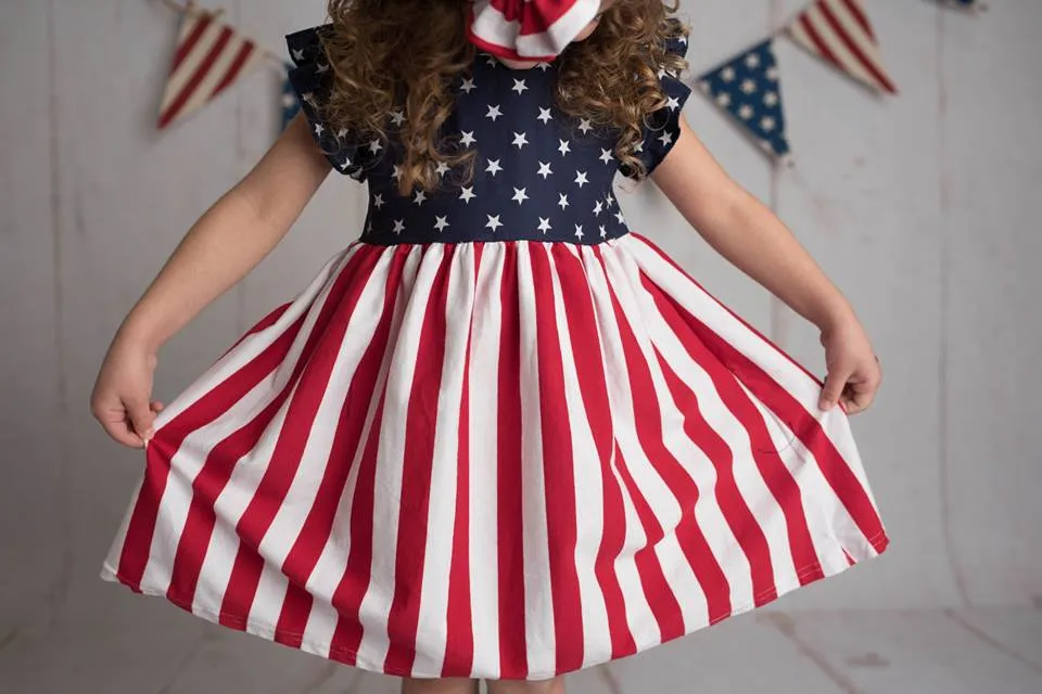 PATRIOTIC STARS AND STRIPES DRESS