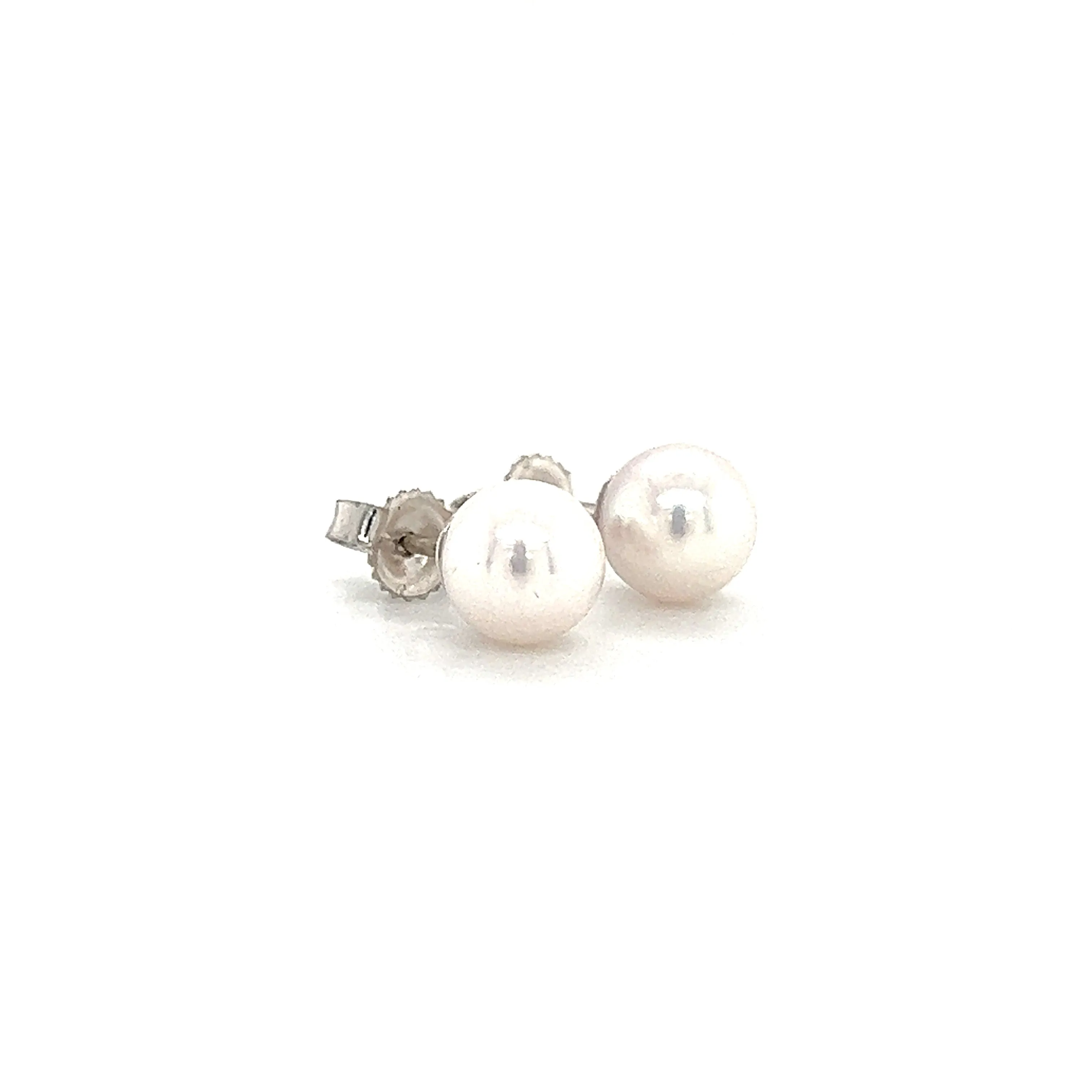 Pearl 6mm Stud Earrings in 14K Gold