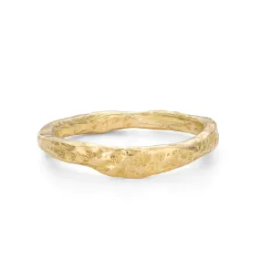 Plateau Wedding Band 18ct Gold