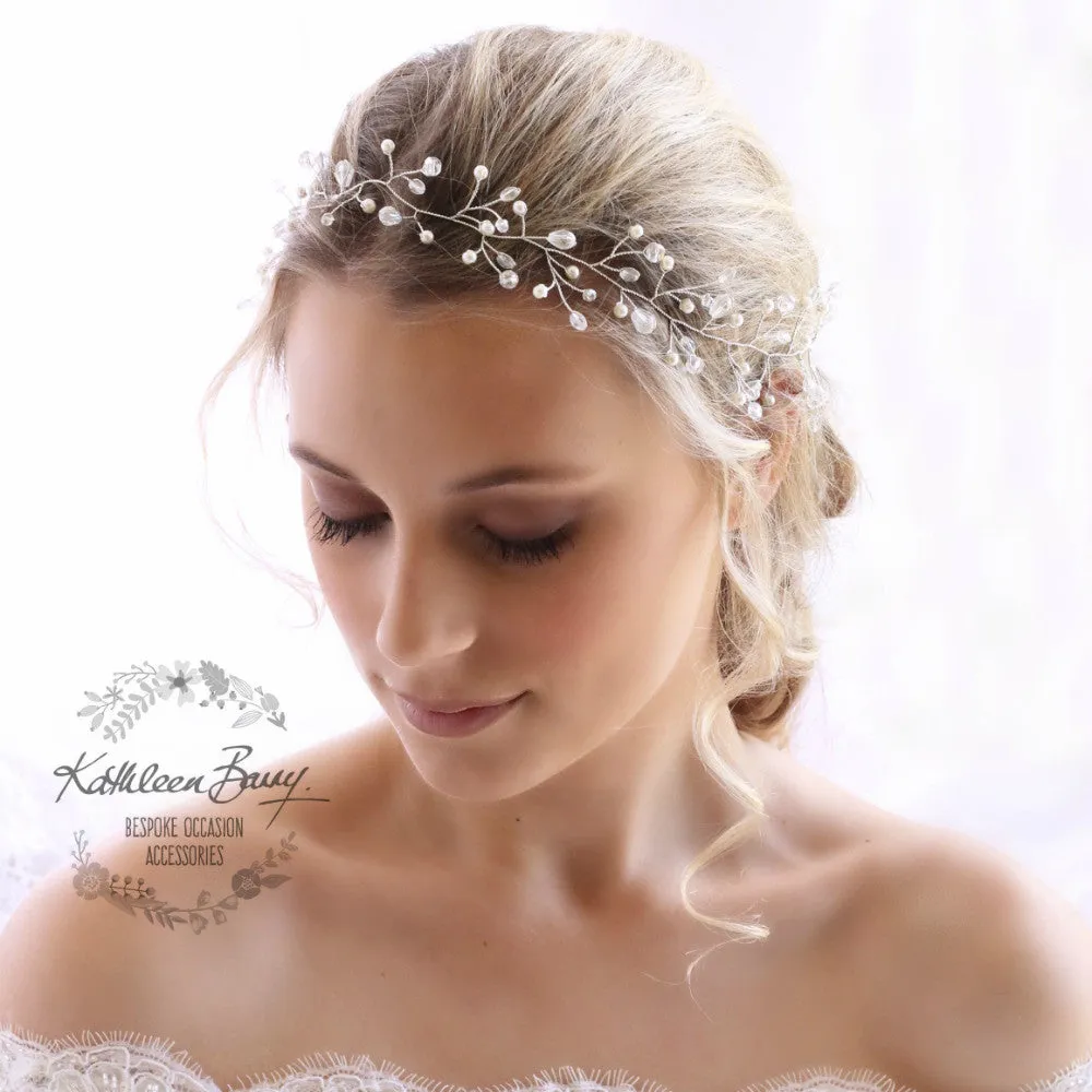 Shannon Bridal Hair Vine Wreath Crown