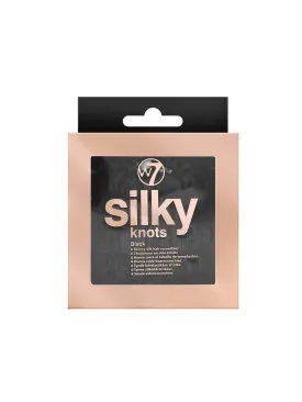 Silky Knots Hair Scrunchies 6 Pack - Black