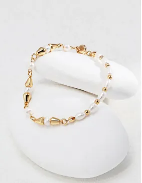 Spliced Irregular Pearl Bracelet