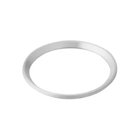 SRP Turtle Chapter Ring: Matte Silver Finish