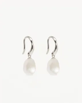 Sterling Silver Harmony Pearl Hook Earrings