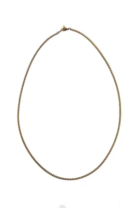 Thin Gold Chain Necklace- Thin Boy slim