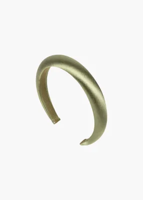 Tori Headband in Satin -- Olive