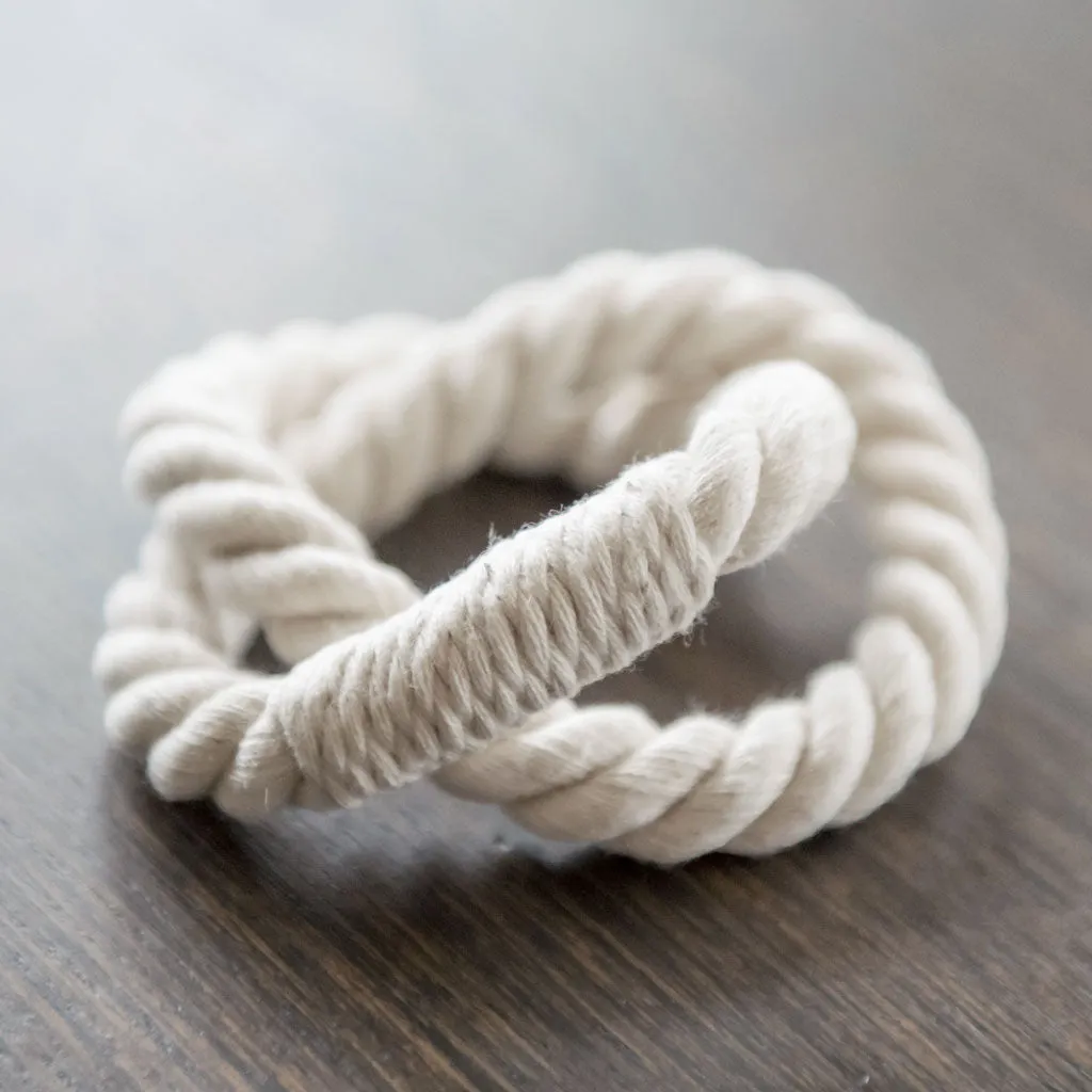 White Rope Napkin Ring